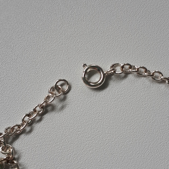 Silver bracelet with six double catholic cross - Picture 4 of 4